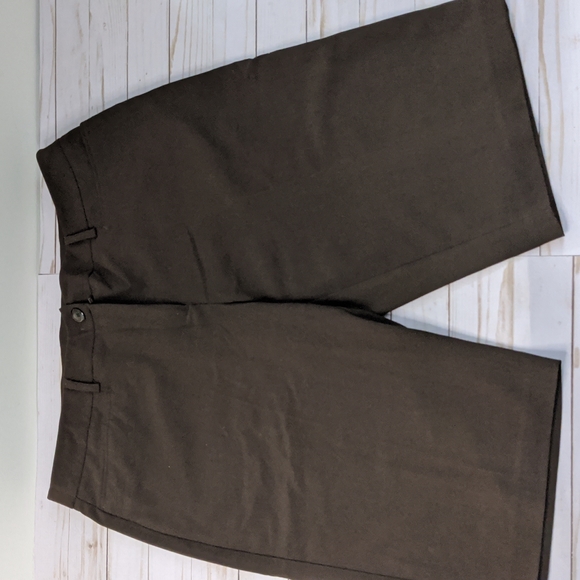 Briggs New York Short Trousers w/ 1 front pocket Brown Size 14 - Picture 1 of 3